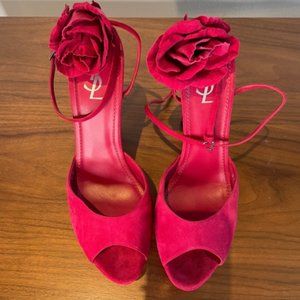 Yves Saint Laurent Carmin Flower Sandal
